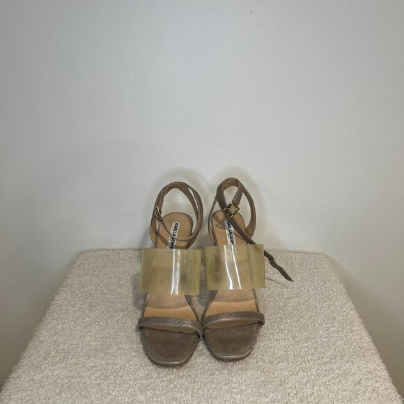 Karl Lagerfeld Paris | Raya Leather Ankle Strap Sandals - Picture 6 of 7